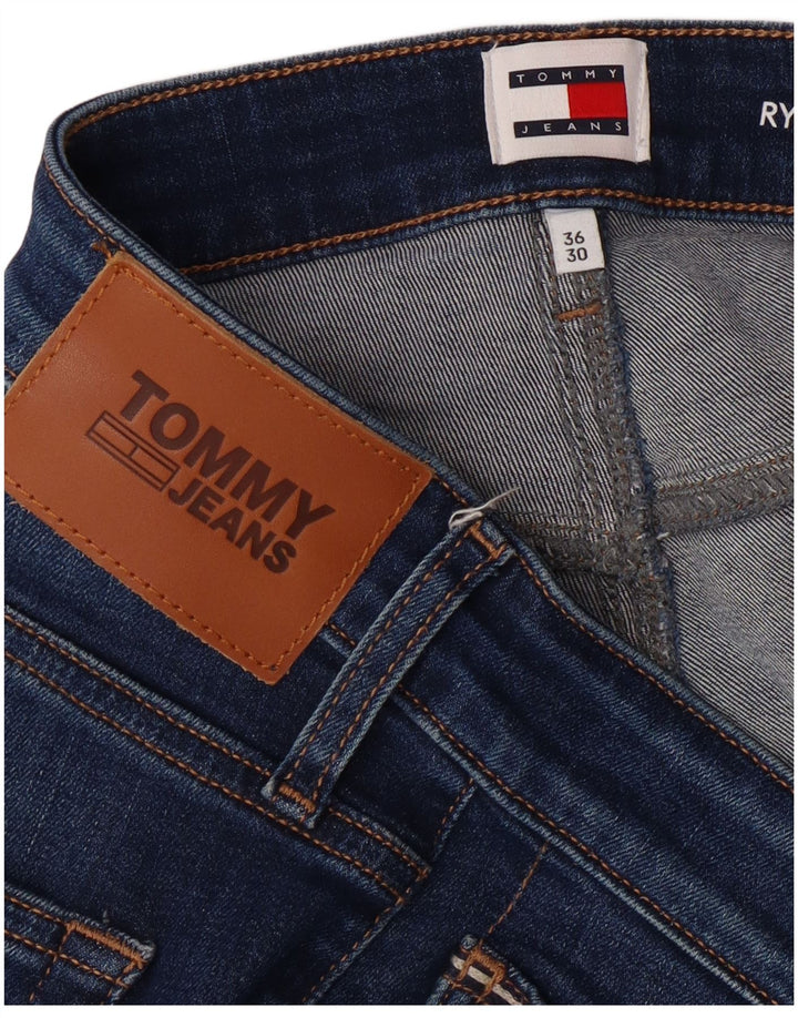 TOMMY HILFIGER Masculino Ryan Regular Fit Jeans retos W36 L30 Azul Algodão