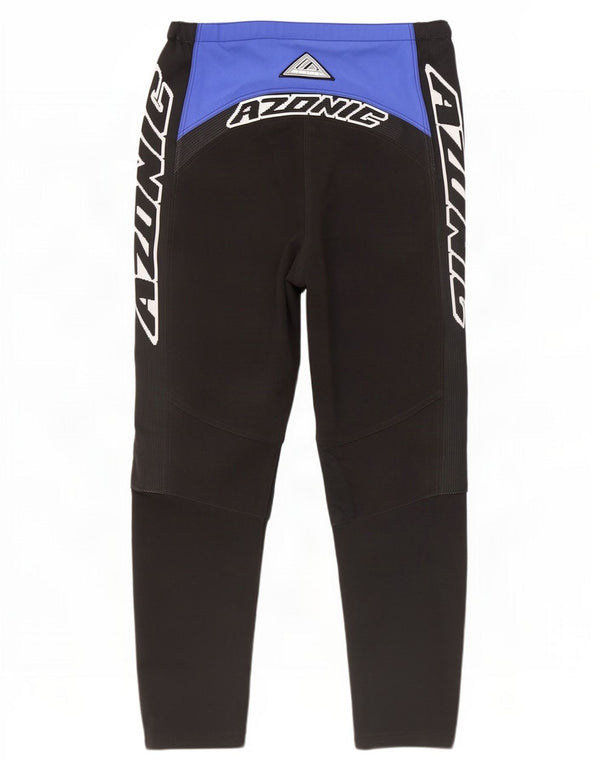 Calça masculina Azonic Graphic Moto Racer W32 L28 azul colorblock nylon