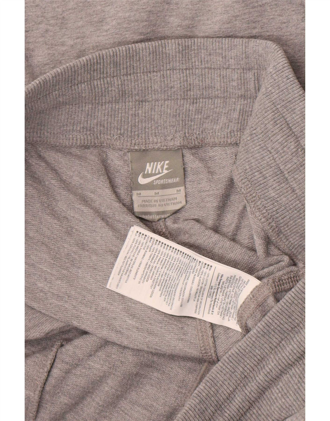 Shorts esportivos masculinos Nike médio cinza algodão