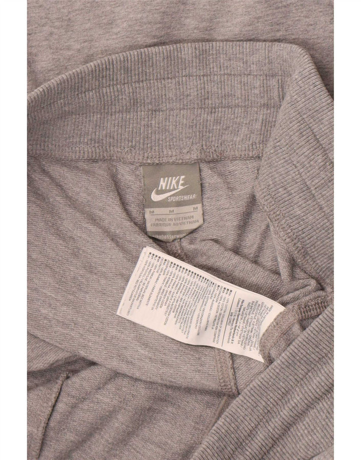 Shorts esportivos masculinos Nike médio cinza algodão
