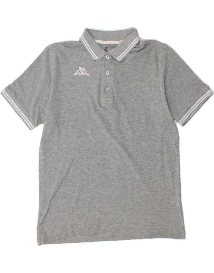 KAPPA Mens Polo Shirt Medium Grey Cotton Vintage Kappa and Second-Hand Kappa from Messina Hembry 