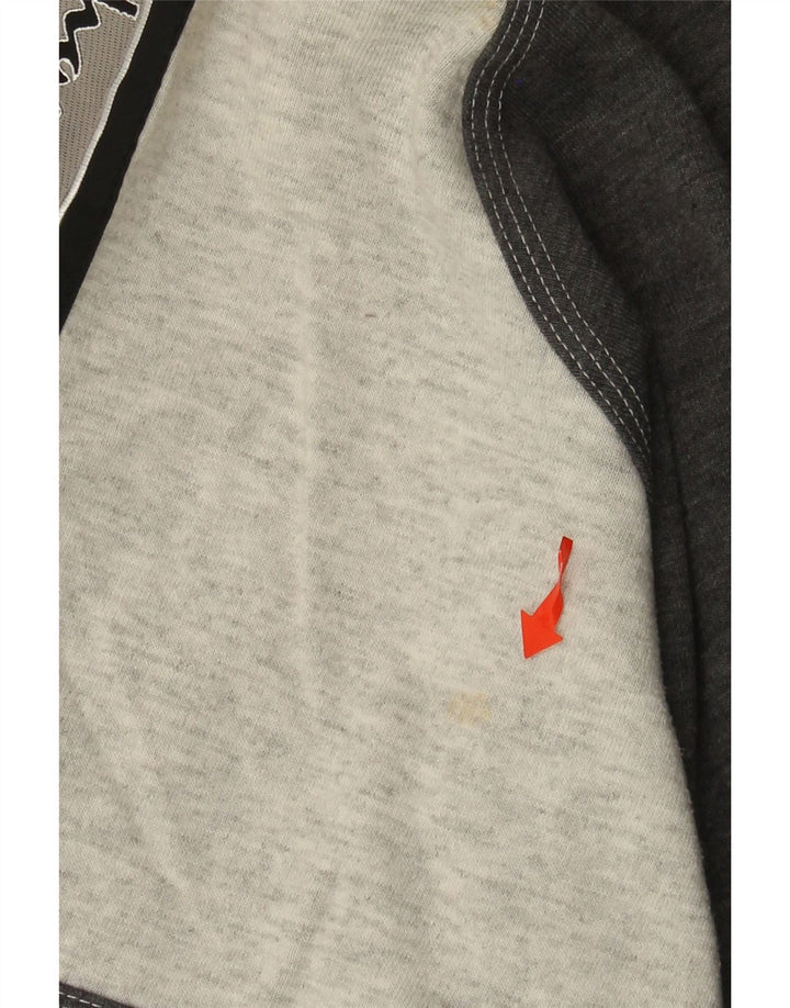 Jaqueta masculina Champion dos EUA com top de treino cinza médio algodão colorblock