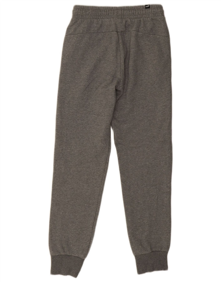 Calça esportiva masculina Puma Joggers pequena cinza manchada