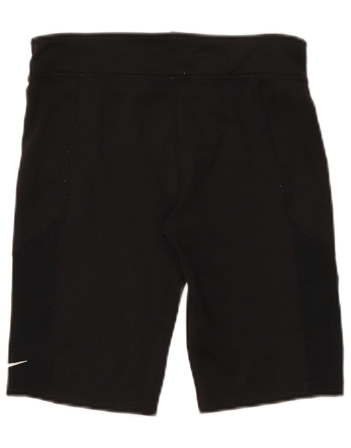 Shorts esportivos femininos NIKE 12-13 anos grandes de poliéster preto