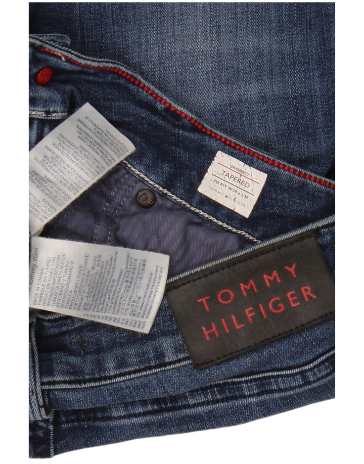 Jeans feminino TOMMY HILFIGER Gramercy Tapered W29 L30 algodão azul