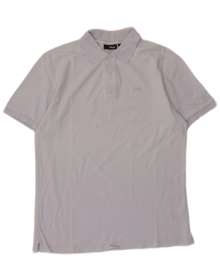 Camisa polo masculina Fila médio algodão azul
