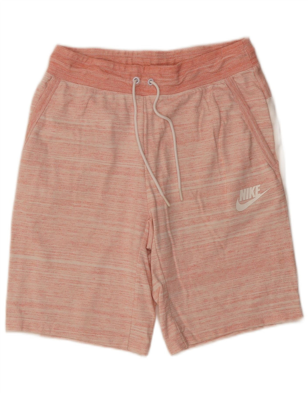 Shorts esportivos masculinos Nike pequeno algodão listrado rosa
