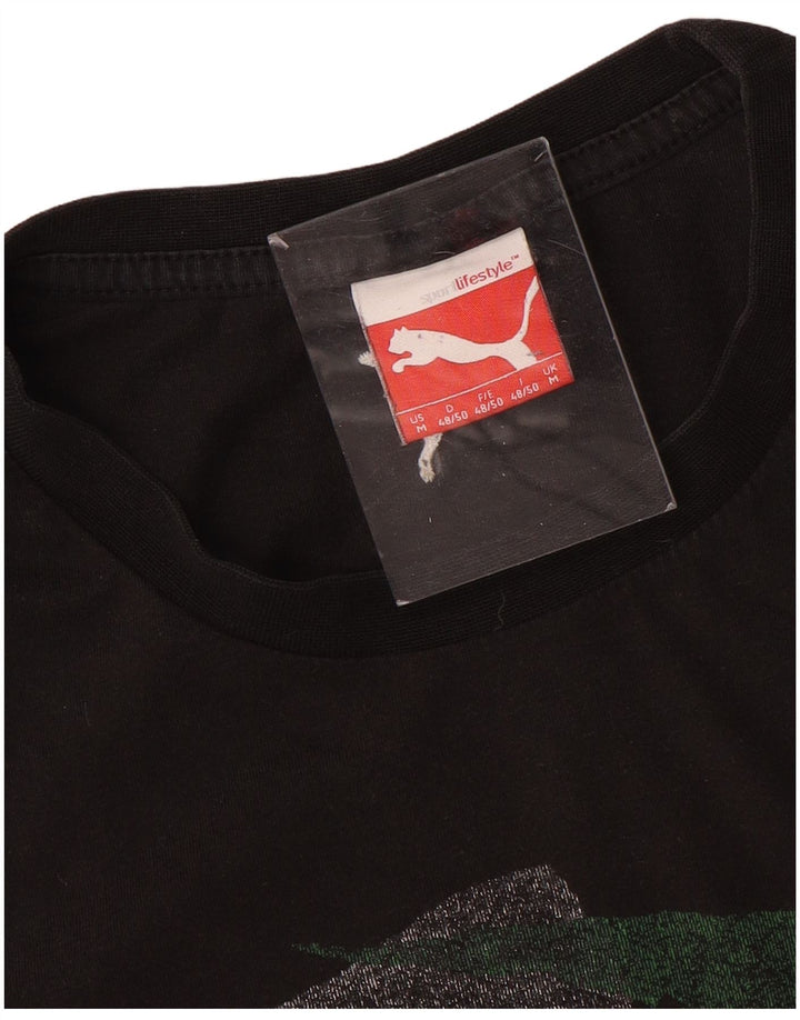 Camiseta masculina PUMA Graphic Top Médio Azul Marinho