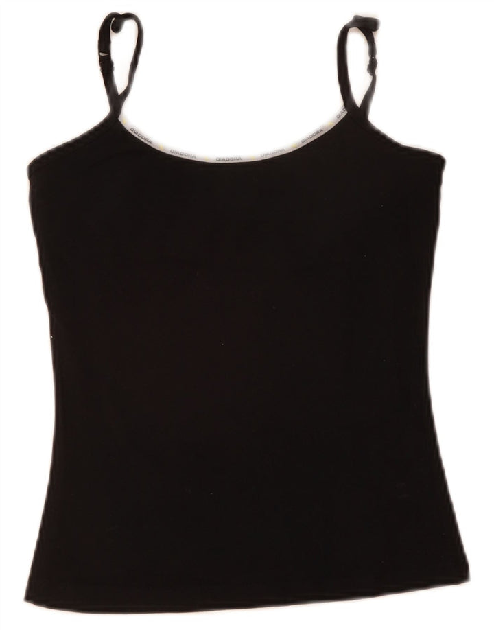 Diadora Womens Cami Top US 2 XS Algodão Preto
