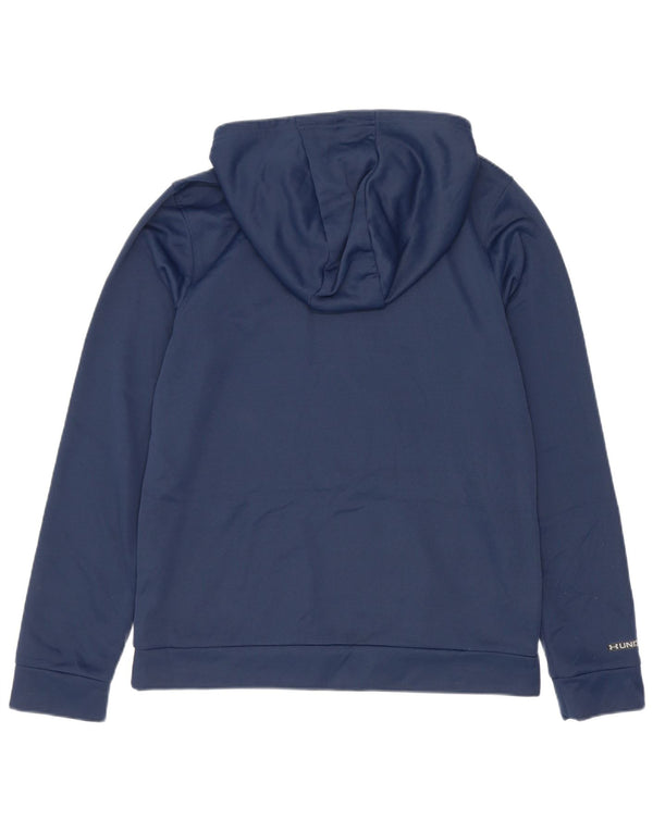 Suéter com capuz Under Armour Boys Loose Fit 11-12 anos grande azul marinho