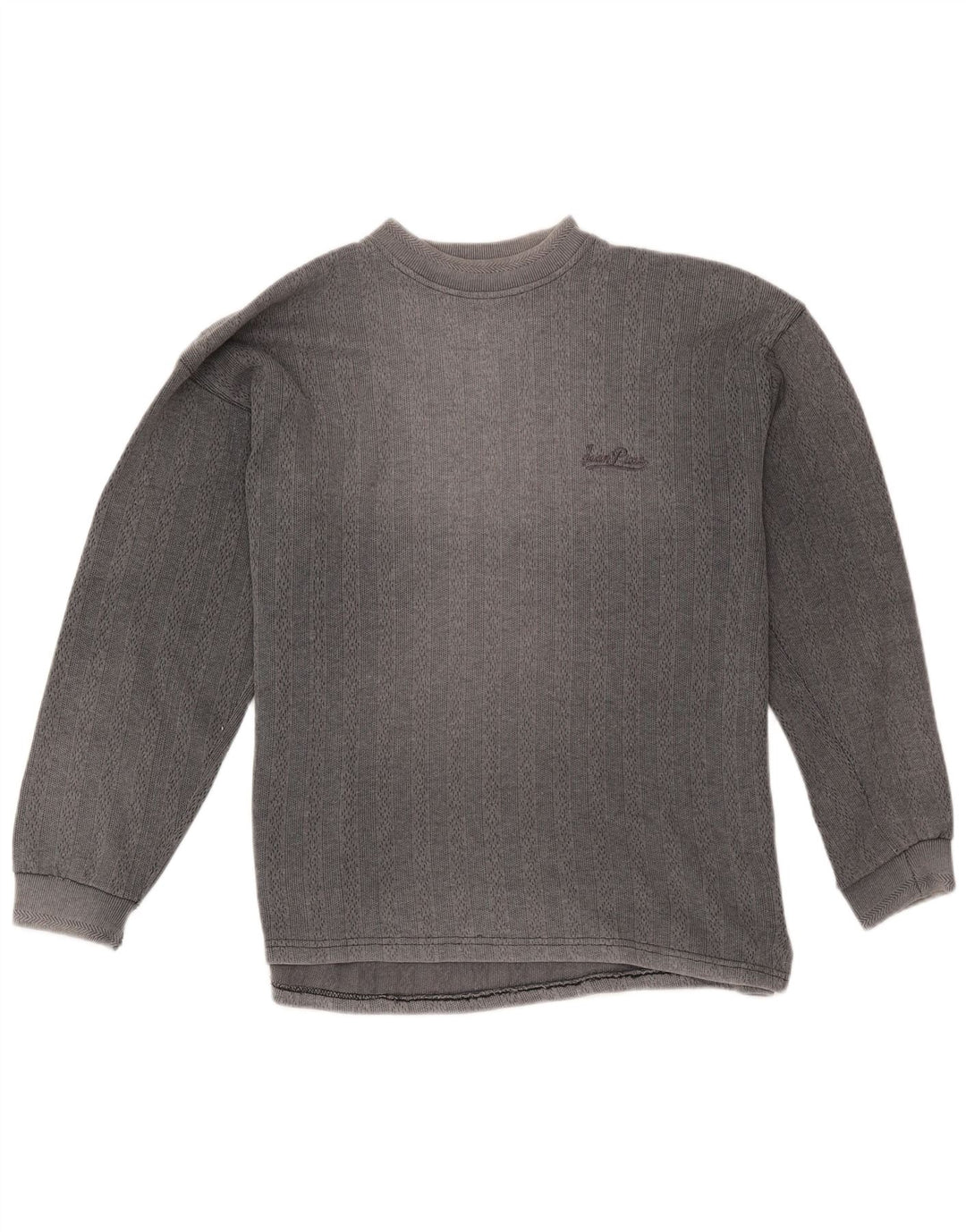 Jean Pierre Mens Top Manga Longa Grande Cinza