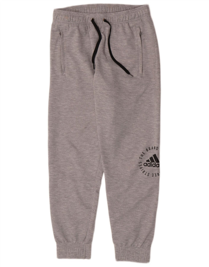 Adidas Mens Graphic Treino Calça Joggers Cinza Médio Poliéster