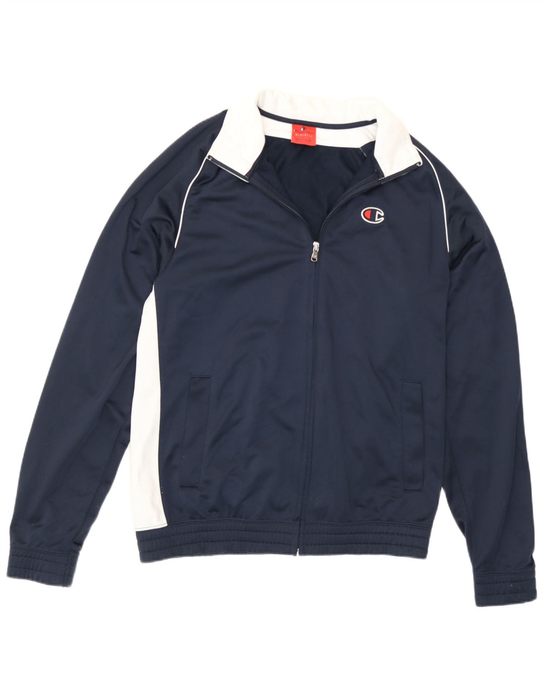 Jaqueta masculina de agasalho Champion médio azul marinho poliéster colorblock