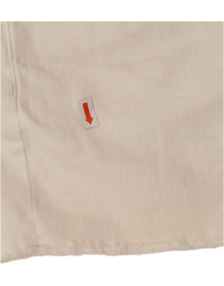 MOSSIMO Womens Boyfriend Denim Shorts US 10 Medium W30 White Cotton Vintage Mossimo and Second-Hand Mossimo from Messina Hembry 