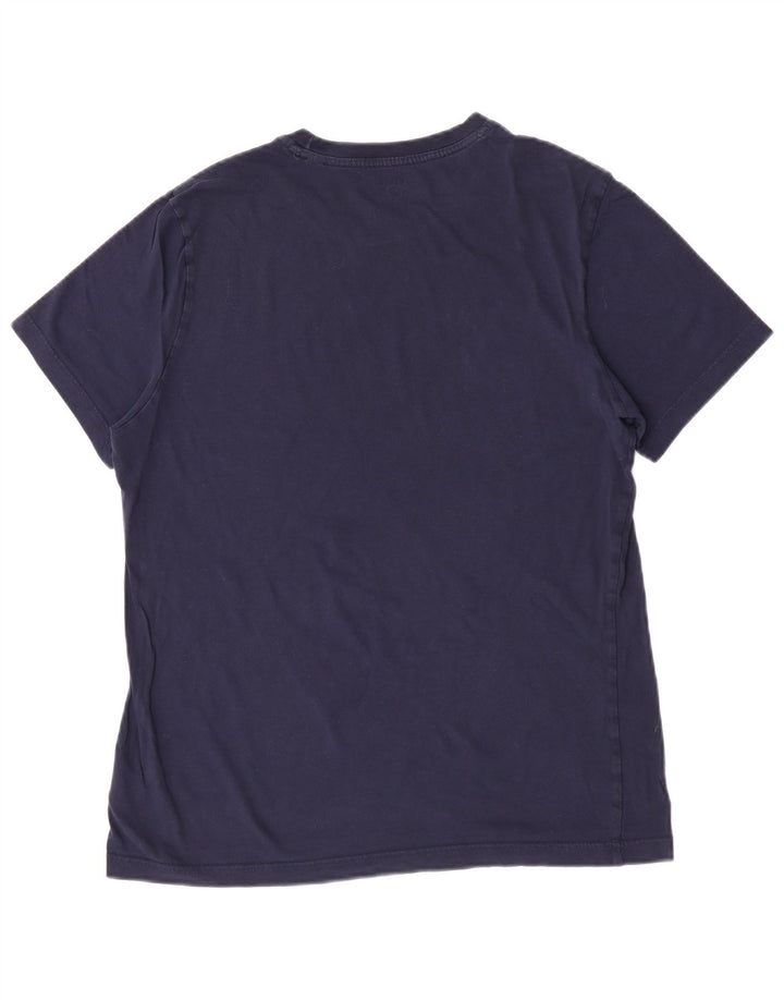 Camiseta masculina Reebok grande algodão azul marinho