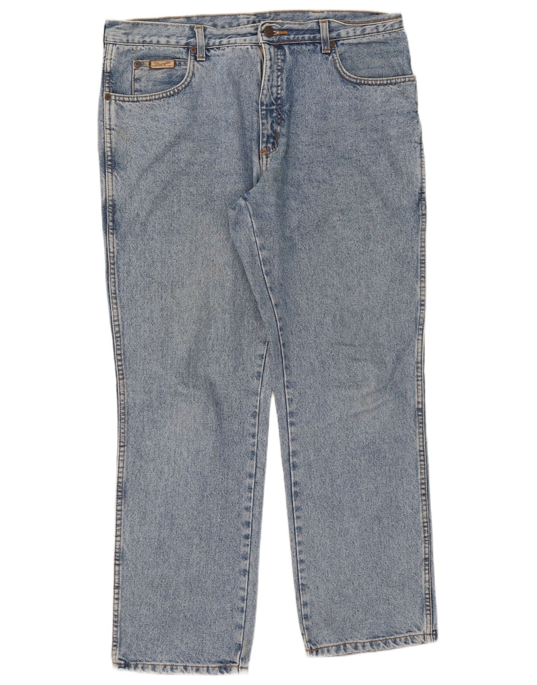 Wrangler Masculino Texas Straight Jeans W36 L30 Azul Algodão