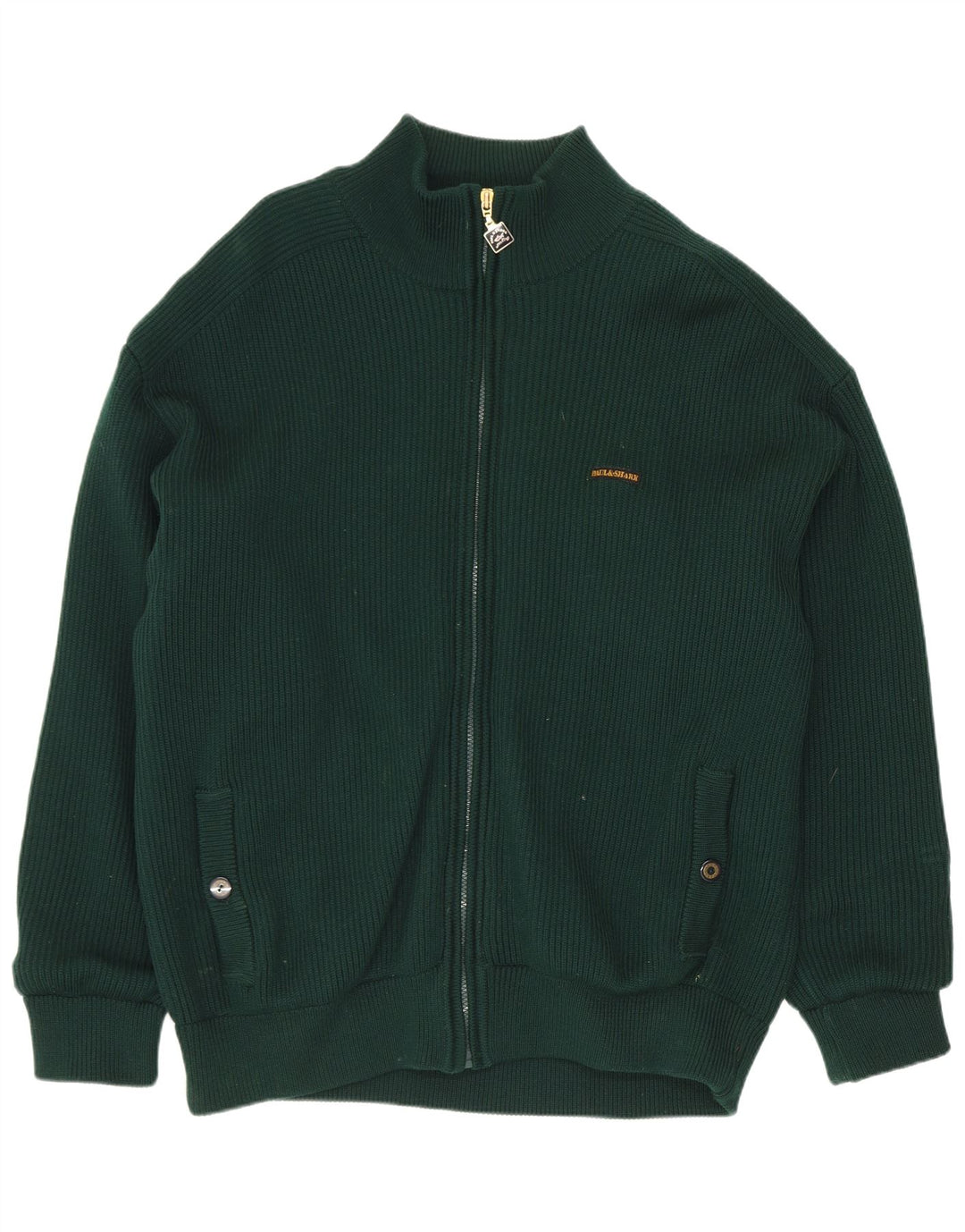 Suéter cardigã masculino Paul & Shark XL verde moderno