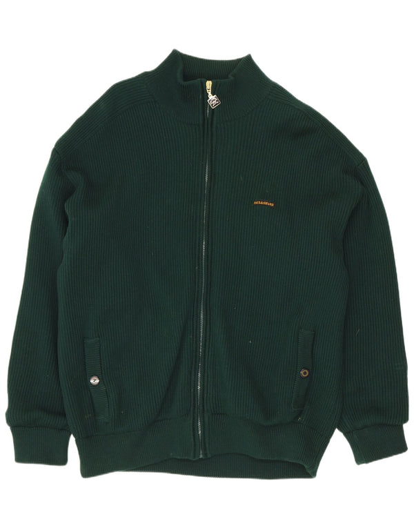 Suéter cardigã masculino Paul & Shark XL verde moderno