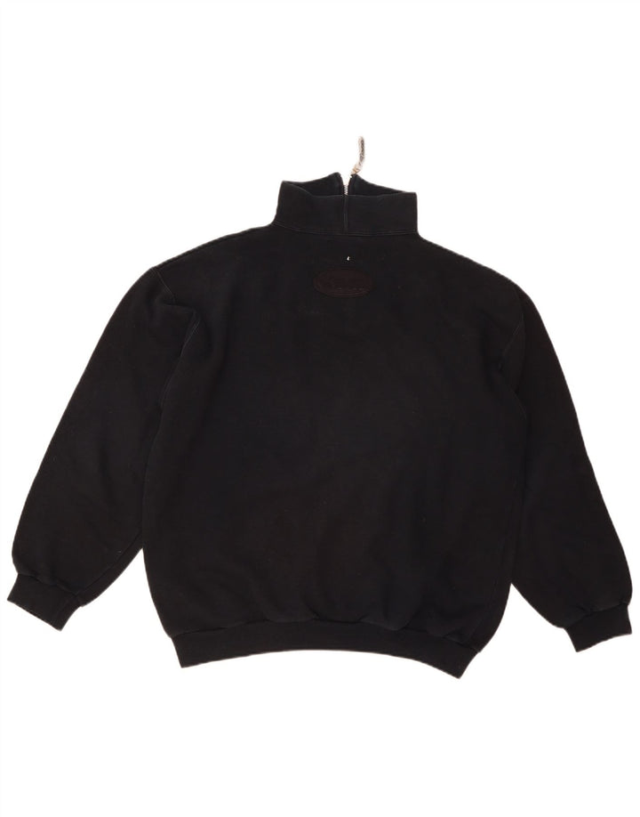 SEVEN 7 moletom masculino gráfico com zíper e gola alta algodão azul marinho