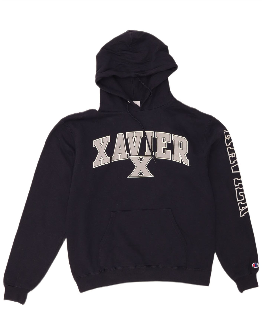 CHAMPION Masculino Xavier Graphic moletom com capuz médio algodão azul marinho