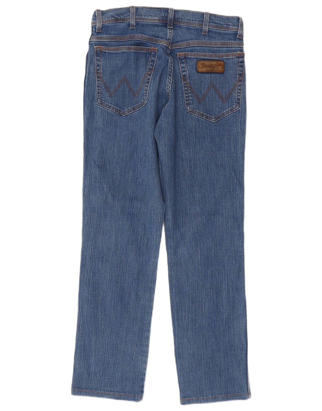 Wrangler Masculino Texas Stretch Straight Jeans W32 L32 Azul Algodão