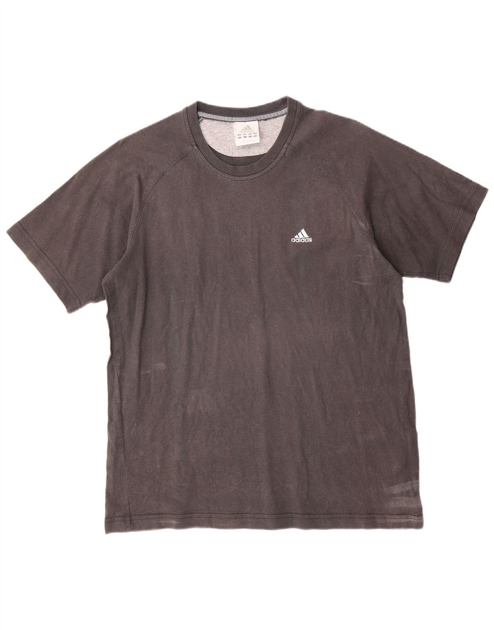 Camiseta masculina ADIDAS Top cinza médio algodão