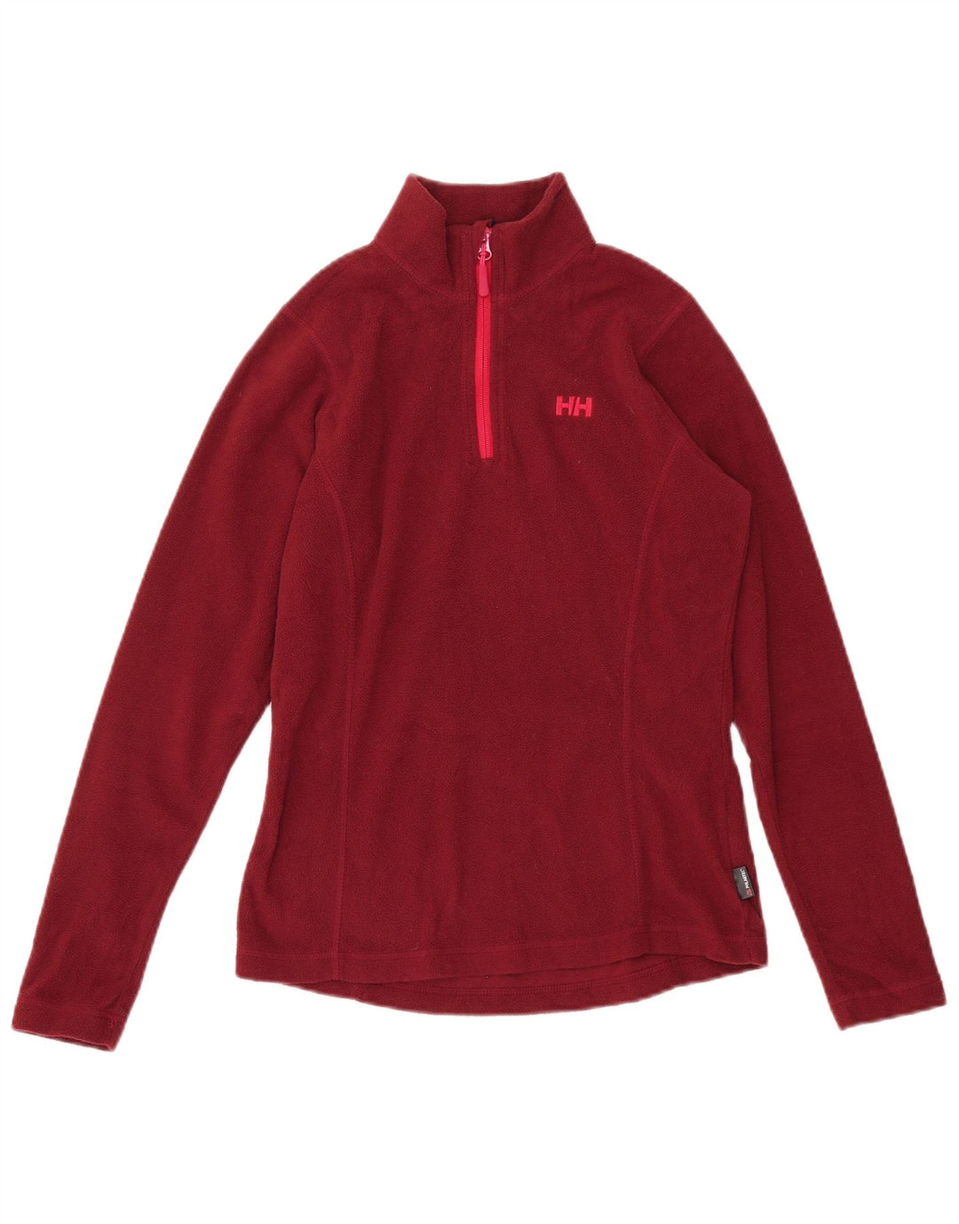 HELLY HANSEN Suéter feminino de lã com gola e zíper Reino Unido 10 pequeno poliéster marrom