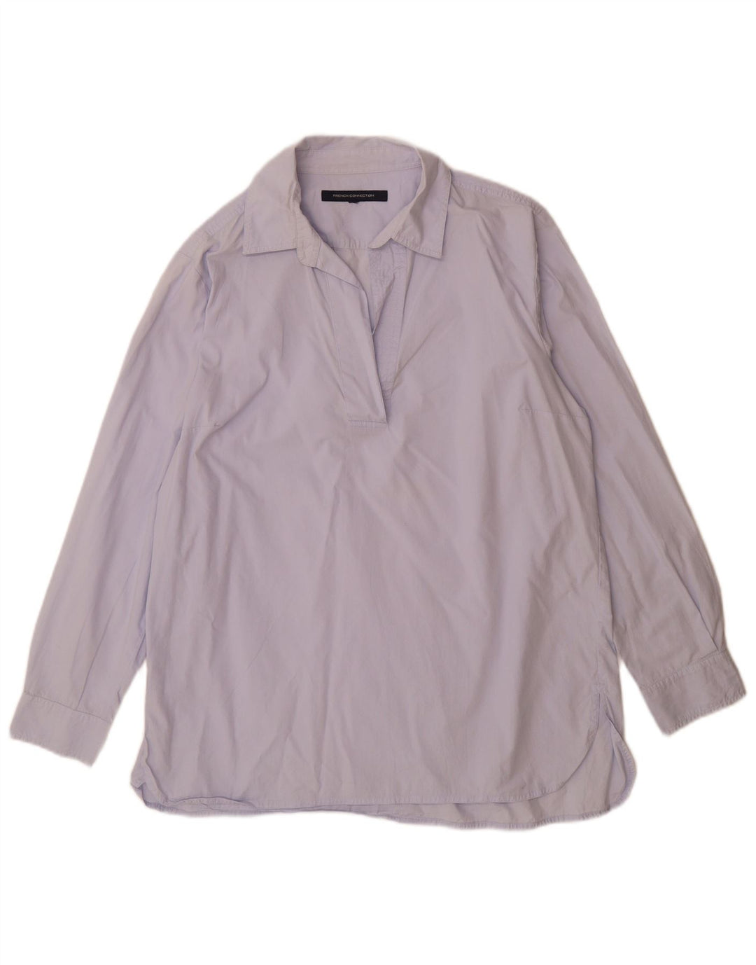 Camisa pulôver feminina French Connection Reino Unido 14 grande azul