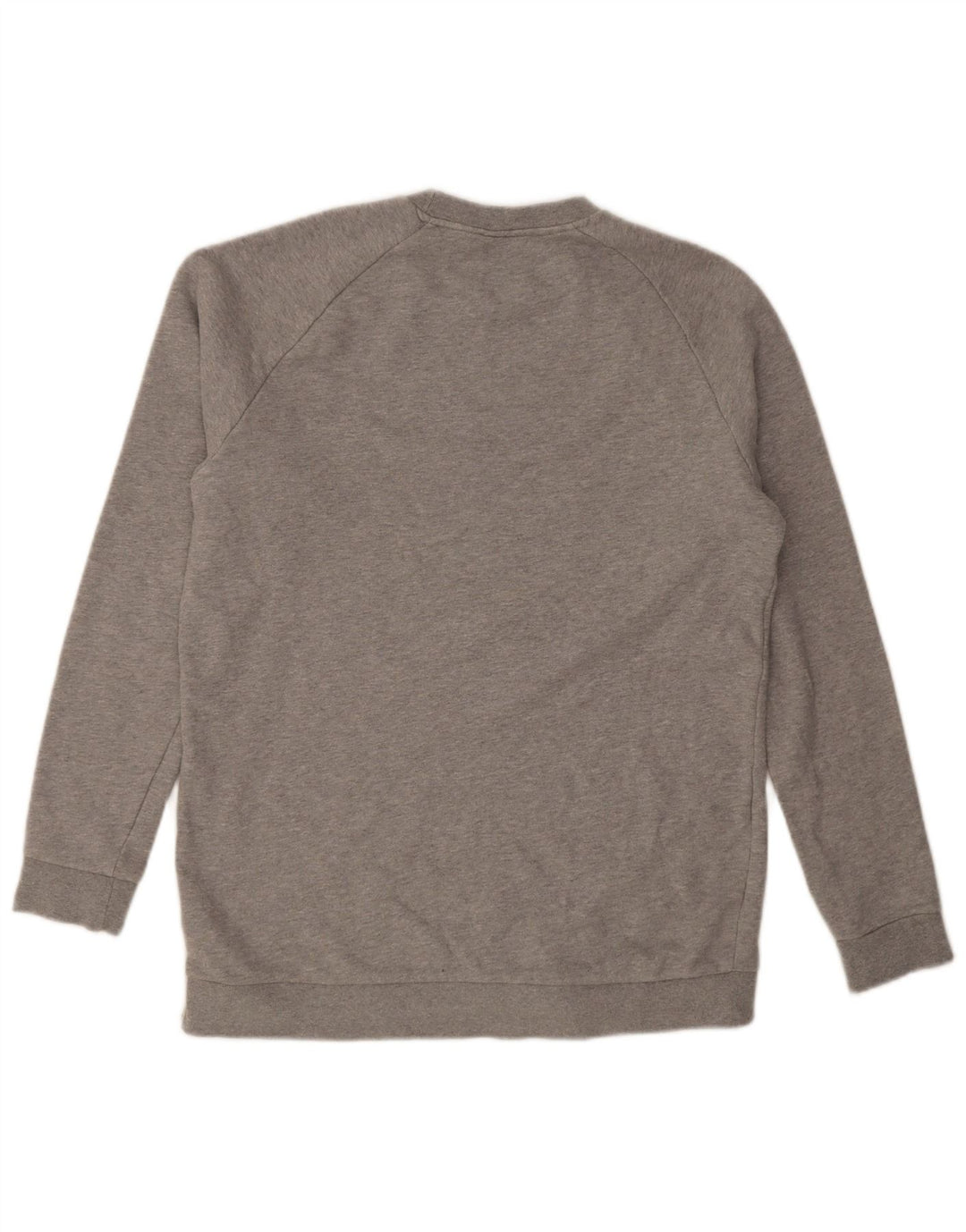 Adidas Mens Graphic Moletom Jumper Médio Algodão Cinza