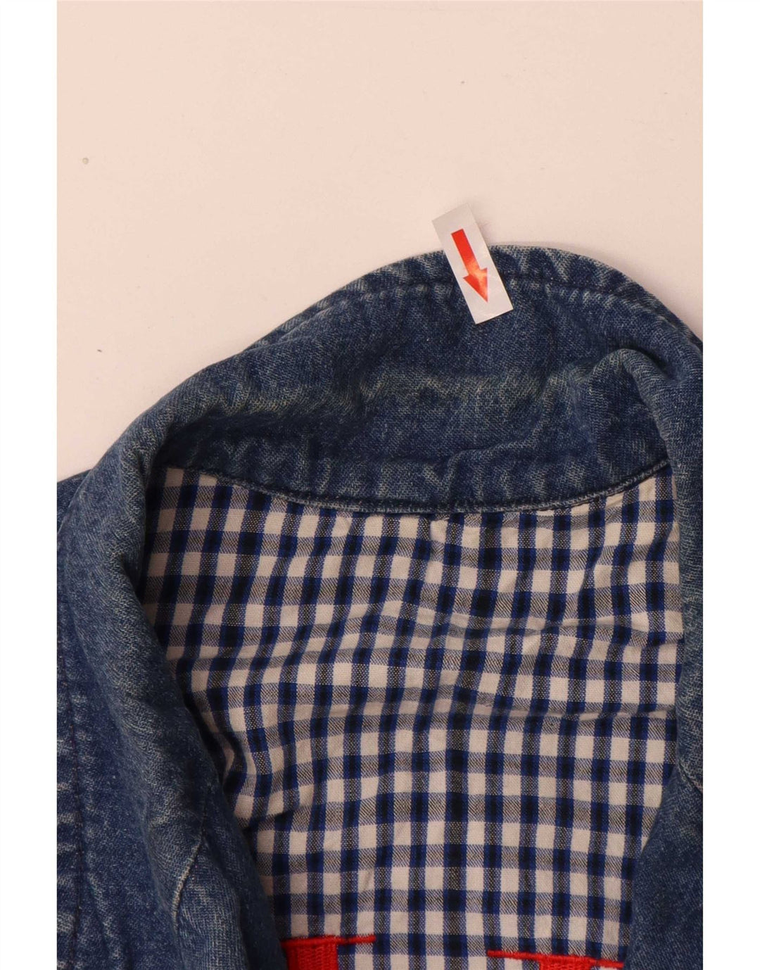 Jaqueta blazer jeans feminina Valentino com ajuste solto e 2 botões IT 42 azul médio