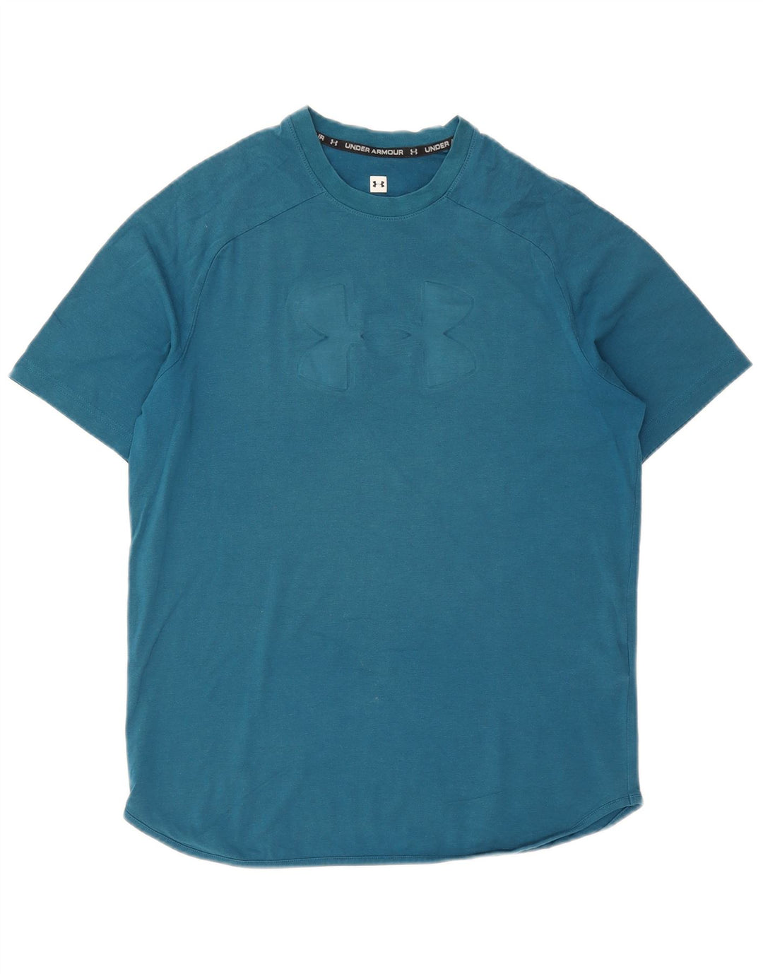 Camiseta gráfica masculina Under Armour Top médio algodão azul