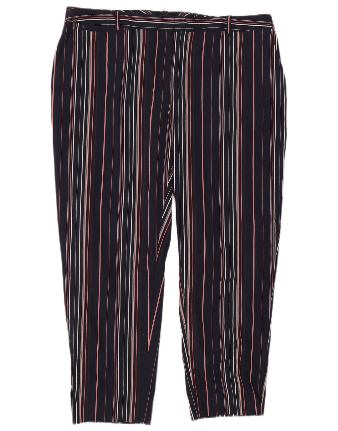 Calças cropped femininas Tommy Hilfiger US 10 grandes W32 L25 azul marinho