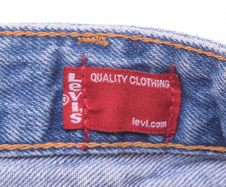 Shorts jeans feminino LEVI'S W30 algodão azul
