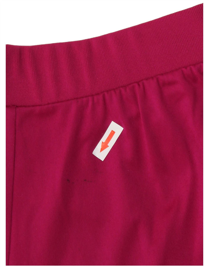 Calças de treino femininas Adidas UK 10 pequeno roxo poliéster