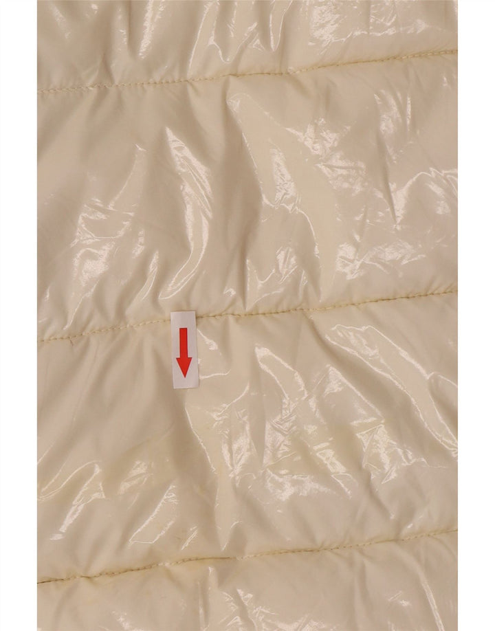 Jaqueta masculina acolchoada com capuz Invicta UK 36 pequena poliamida branca