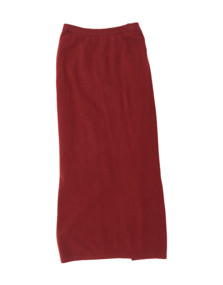 VINTAGE Womens Maxi Skirt W30 Medium  Burgundy Vintage Vintage and Second-Hand Vintage from Messina Hembry 