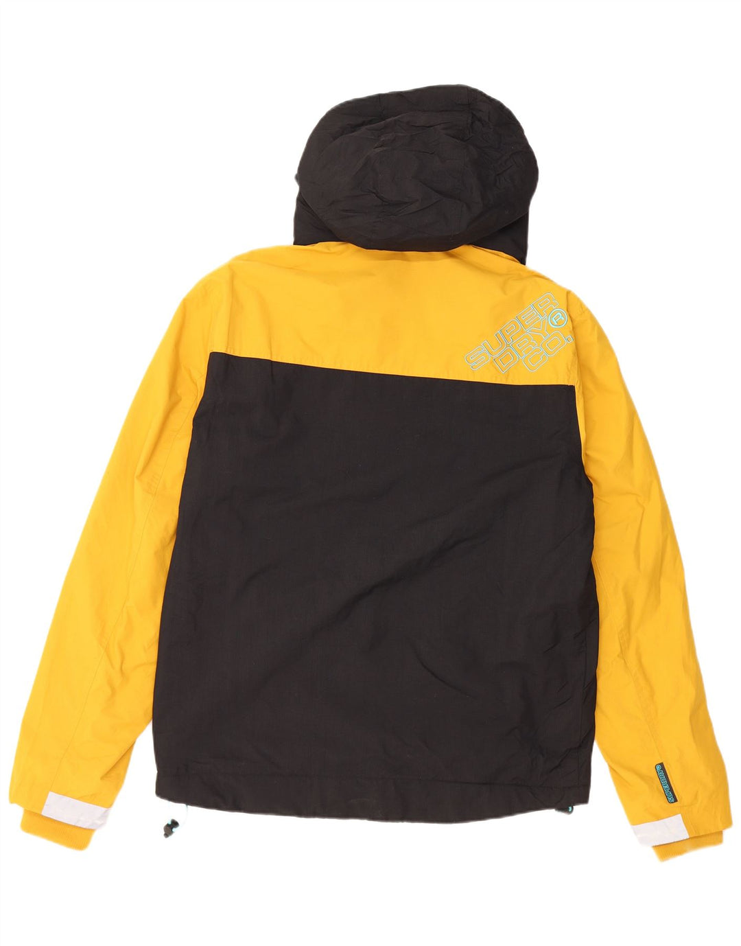 Jaqueta corta-vento masculina SUPERDRY Graphic UK 38 médio preto colorblock