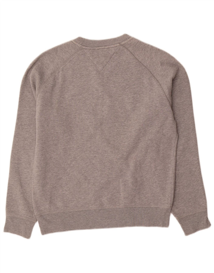 Tommy Hilfiger moletom masculino jumper pequeno algodão manchado cinza