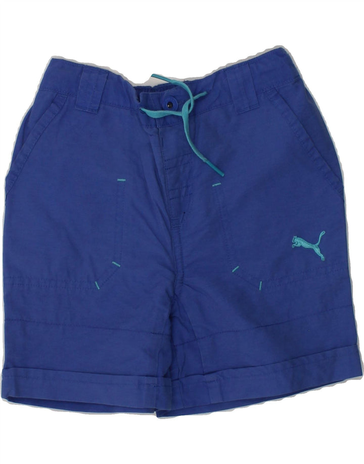 PUMA Baby Boys Chino Shorts 18-24 Months W16  Blue | Vintage Puma | Thrift | Second-Hand Puma | Used Clothing | Messina Hembry 