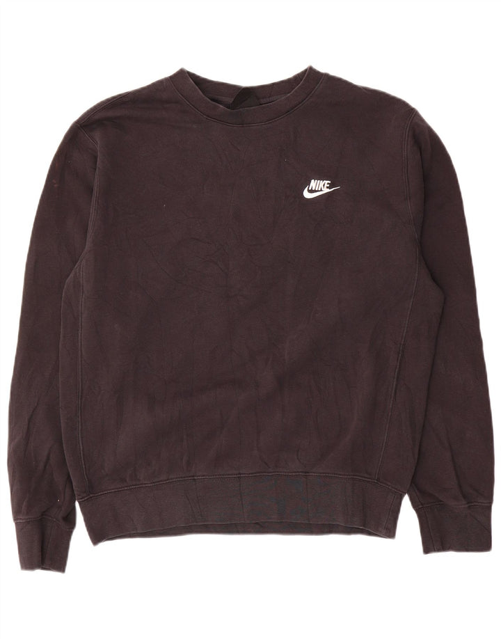 Nike moletom masculino jumper pequeno algodão preto