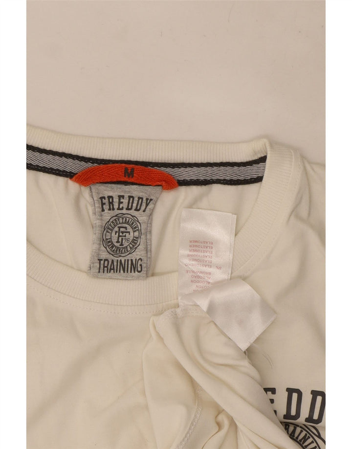 Freddy Mens Graphic Vest Top Médio Algodão Branco