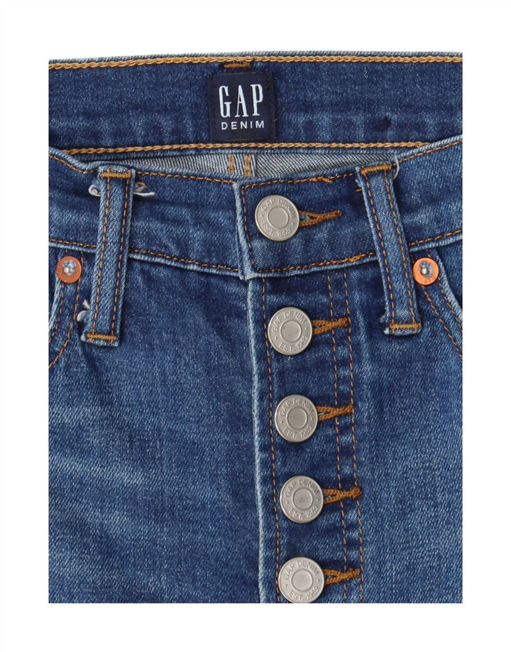 Jeans recortados femininos Gap IT 42/44 médio W28 L26 algodão azul