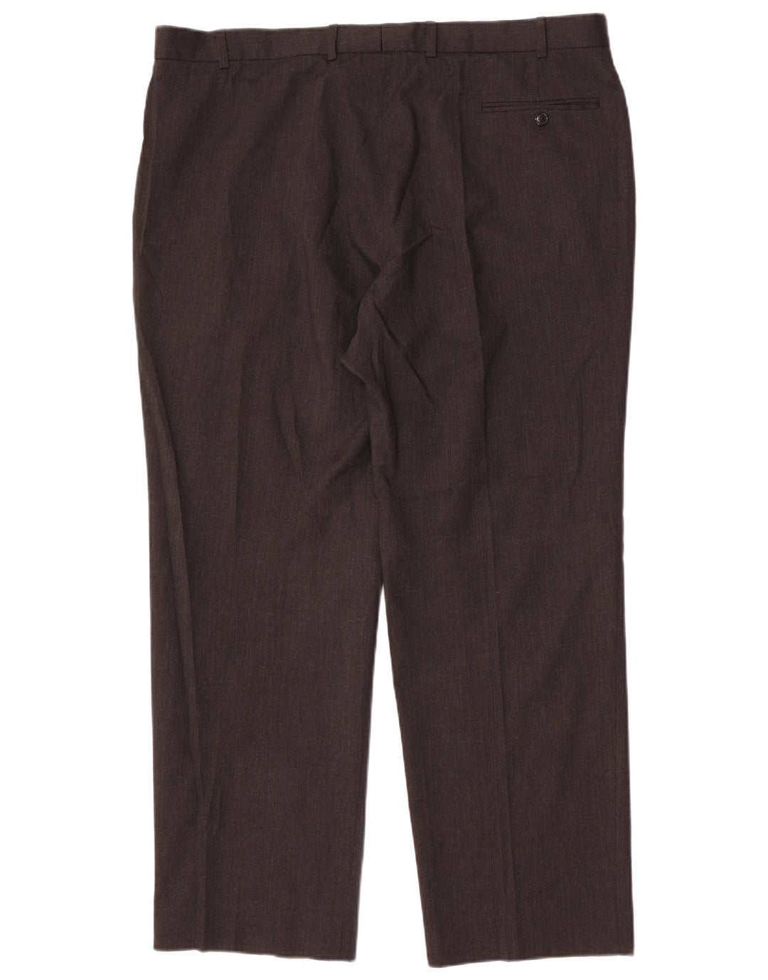Calça masculina de terno reto Marks & Spencer tamanho 42 W42 L31 cinza