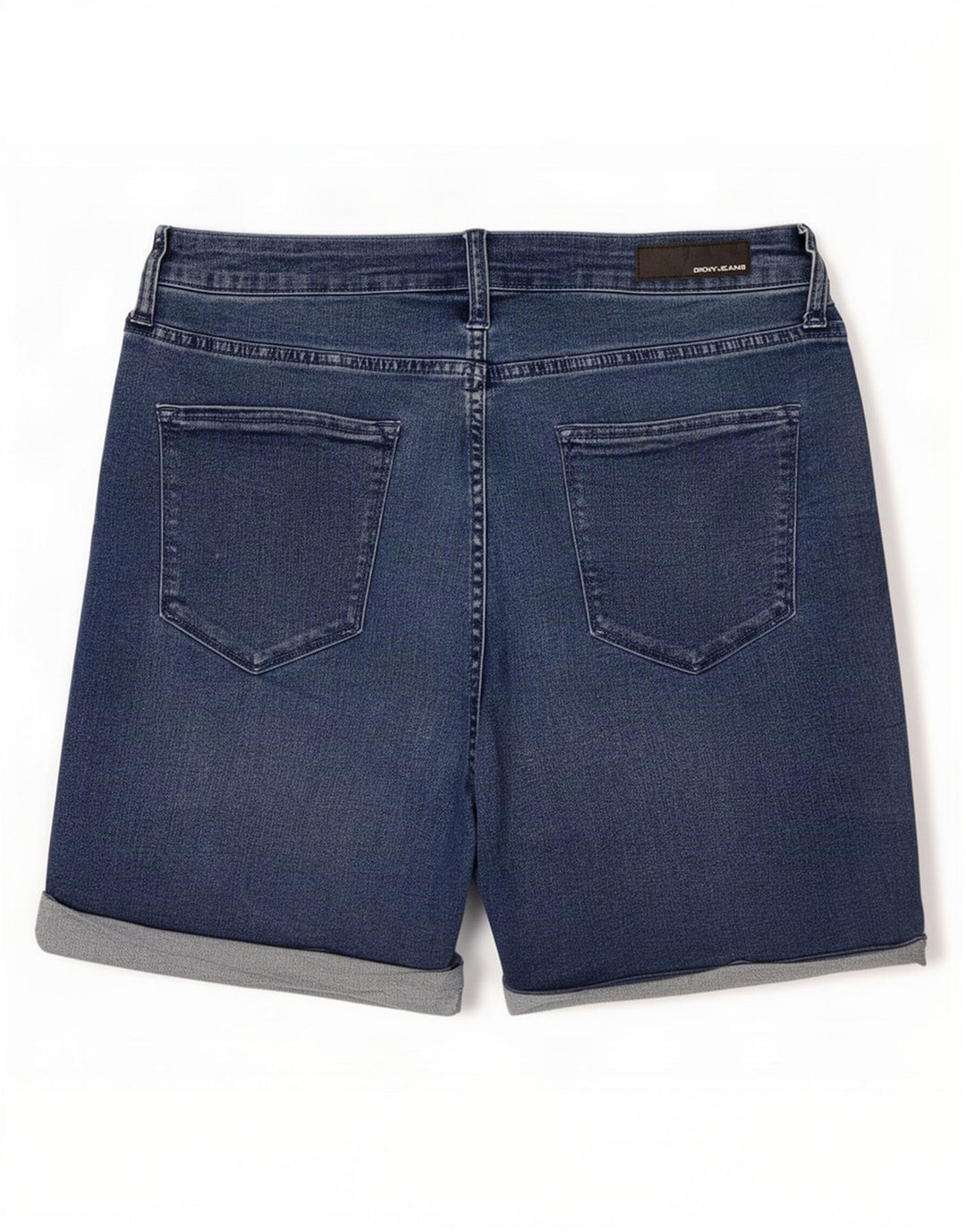 Shorts jeans feminino Dkny US 8 médio W30 algodão azul