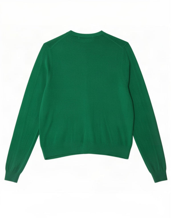 Suéter cardigã feminino Marks & Spencer UK 14 grande viscose verde