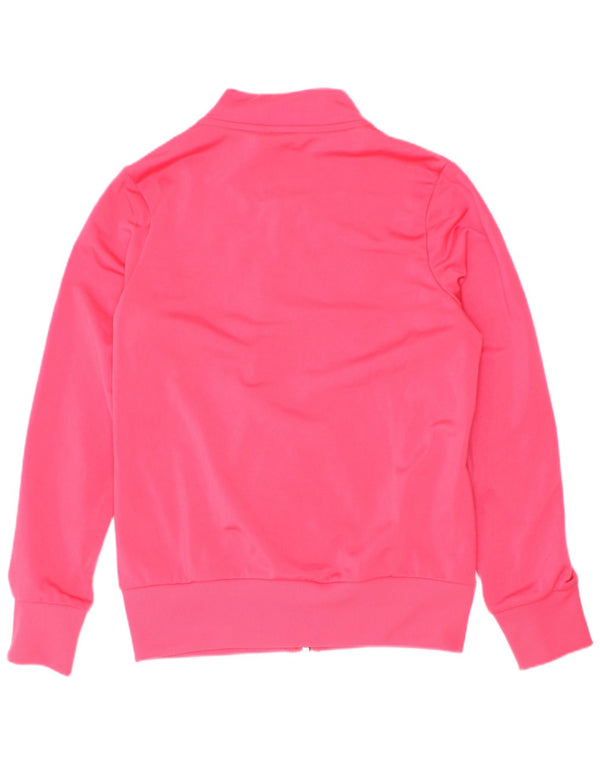 Jaqueta Adidas Girls Graphic Treino Top 9-10 Anos Poliéster Rosa