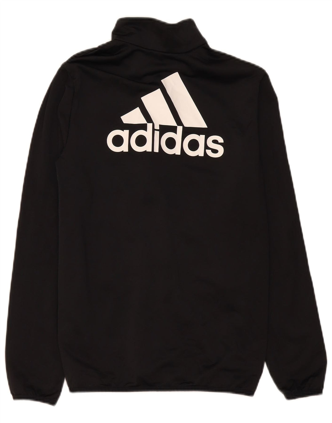 Casaco de treino gráfico Adidas Boys 13-14 anos preto poliéster