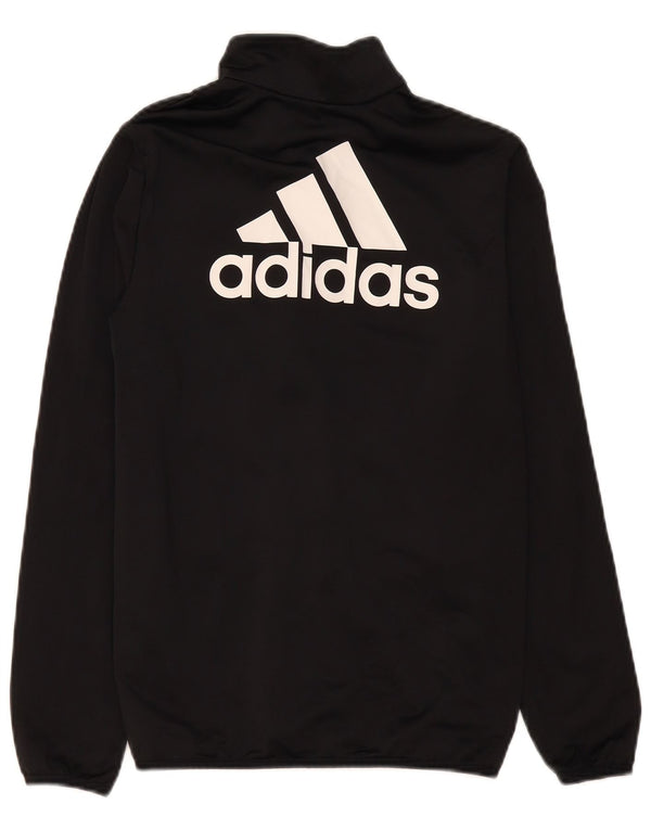Casaco de treino gráfico Adidas Boys 13-14 anos preto poliéster