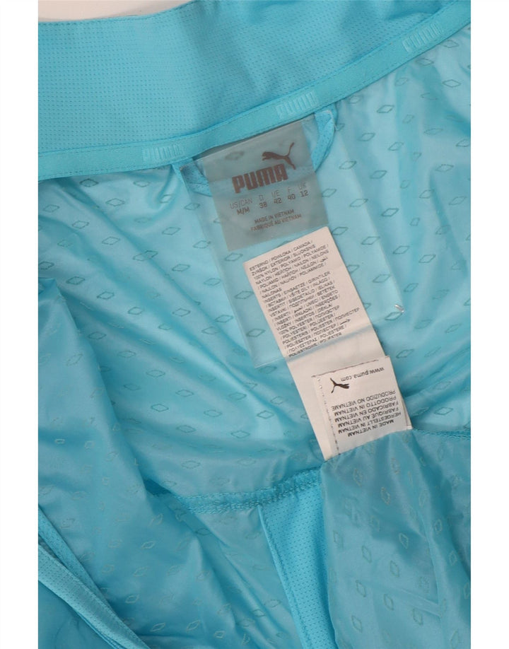 Jaqueta de chuva feminina PUMA UK 12 médio azul nylon