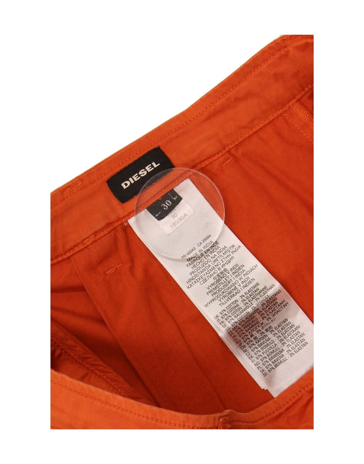 DIESEL Mens Cargo Shorts W30 Medium Orange Cotton Vintage Diesel and Second-Hand Diesel from Messina Hembry 